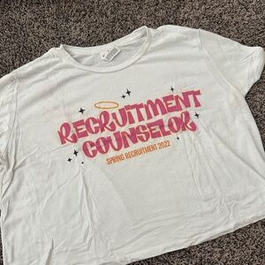 sorority recruitment - crop top